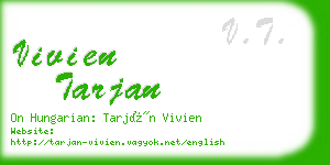 vivien tarjan business card